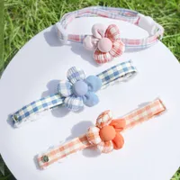 Cat Collars Leads Pet Cat Collar Dog Collar Cute Flower Collar Adjustable Silent Safety Buckle Jewelry Cat Necklace Pet Supplies Pet Accessories AA230523