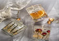 실제 꽃 젤리 에센셜 오일 향기 된 양초 향