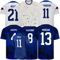 Fãs de jogadores camisa nacional de futebol nacional 22 2023 2024 USAS Estados Unidos Adams Aaronson Reyna Dest Football Crianças homens 4 estrelas Lavelle Horan Swanson camisa