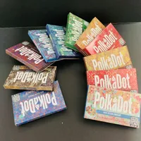 Neue Polka Dot Schokoriegel-Box mit 12 Arten von Zauberpilzen. Polka-Pack liefert dunkle Granatapfel-Orange