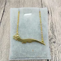 Pendant Necklaces The Neverending Story Necklace Falcor Luck Dragon Fantasy Jewelry Movie 80's Inspired Cool Gift For Her273L