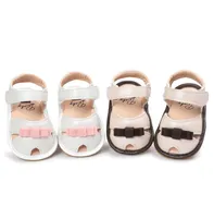 First Walkers Baby Shoes Princess Sandals Girl Pink Summer PU Rubber Flat Softsole AntiSlip Toddler Infant 018M 230524
