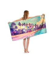 Печатное пляжное полотенце для взрослых плавание пляжное кресло полотенце полотенце полотенце для ванны