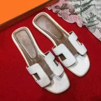 Herm Home Shoes Oran Slipper Oran Ms Slippers Designer h Sandals Genuine Leather Flat Shoe Orans Party Wedding Summer Beach Fat