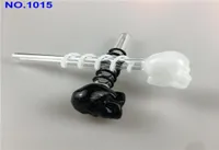 MOQ Beliebtes farbiges Great Pyrex 55039039skull Glass Oil Burner Pipe Thick 5 Color Glass for Oil Rigs Glass Water Pipe oo6898770
