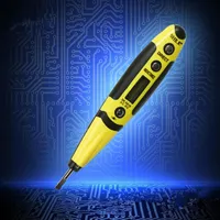 6in1 Digital elektrisk spänningsprovmätare Pen Multisensor Vlotmeter 12-250V AC DC Mätning Volt Monitor Night Vision