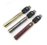 Mässing Knuckles Vape Pen Battery 900mAh Variable Spänningspennor med USB -laddare Förvärmning 510 Tråd Batteris4698125