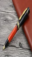هدية الأعمال الفاخرة المعدنية الكلاسيكية الكاتب مجموعة همنغواي Red Black Golden Ballpoint Pen5281473