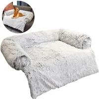 New Soft Plush Dog Mat Sofa Calming Bed Ultra Fur Washable Pad Blanket s Cushion Furniture Cover Protector Pet H0929234L