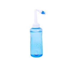 Botella de lavado nasal de 300 ml para adultos y niños Cavidad nasal y botella de lavado nasal Manual de rinitis salina fisiológica