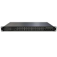 Switches 24Port 10 100 1000Mbps + 4Port Gigabit COM L2 Managed Rack Mounting IEEE 802.3af at POE+ Ethernet Switch