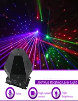 360 graden 11 Lens RGB Roterende laserbeweging BEAM GOBOS LICHT DMX Professionele bar Party Gig Disco Show DJ Stage Lighting 360R6957222