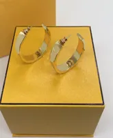 2022 Designer Gold Earrings For Women Hoop Earring Luxurys Designers Letter Pendant F Love Earrings For Gift With Box D2202266Z9650142