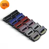 New 2PCS Universal Car Safety Seat Belt Buckle Clip Seat Belt Stopper Car Seat Belt Fixing Clips Bling Car Assessoires for Woman