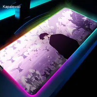 Rests Anime Solo Leveling Mouse Pad Gaming RGB Mousepad Large Speed Gamer Sung Jinwoo Mouse Mat LED Backlight Gaming Manga Deskmat