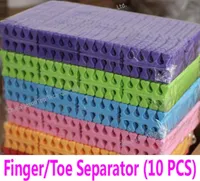 10pcs Soft Finger Toe Separators Manicure Pedicure Feet Care Compressed Sponge Stretchers Nail Art Tools Beauty Salon Whole5666658