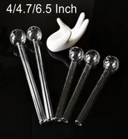4 5 6 Inch Clear Pyrex Oil Burner Pipes Thick Glass Tube Nail 30mm OD Ball For Water Smoking Spoon Pipe Tobacco Smoke Accessories 4059553
