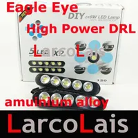 2x5 LED White Eagle Eye Daytime Running Light DRL Waterproof Tail Backup Reverse Lamp4133781