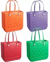 EVA Shopping Bags Waterproof Washable Tip Proof Durable Open Tote Bag Silicone Bogg Bags3815596