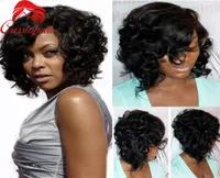 Short Human Hair Wigs For Black Women Malaysian Curly Cut Bob Full Lace Wigs Natural Hairline Glueless Lace Front Curly Bob2215447