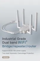 Routery Vonets Dual Band 2.4G+5G WiFi Bridge Router Wireless Repeater Ethernet Adapter Wi -Fi dla DVR Industrial PLC IP Printer VBG1200