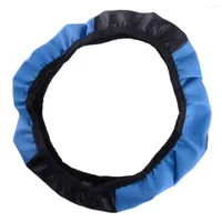 Steering Wheel Covers Universal 38cm 15" Car Microfiber Leather Skidproof Cover Decoration