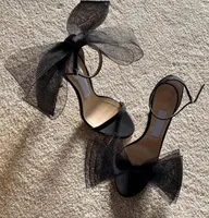 Bowtie Sandals Wedding Ribbon High Heel Fairy Shoes Party Women Shoes Elegant Ladies Fashion Female New High Heels3230767