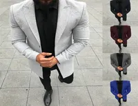 Solid Color Mens Designer Suits Fashion Panelled Straight Blazers Casual Single Breasted Business Males Clothing6583125
