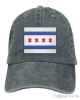 pzx Baseball Cap for Men Women Chicago Flag Men039s Cotton Adjustable Denim Cap Hat Multicolor optional7295995