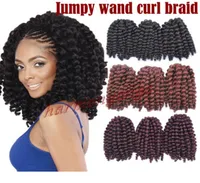 Synthetic Wig for Women Brazil Hair Model Afro Braid 2X wand curl crochet Hair extension braids Bea4551438280