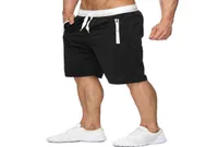 2019 Summer New Men039s Casual Shorts jogger Sport Zipper Splice Mesh Breathable Comfortable Beach Shorts Bodybuilding Solid co6370814