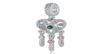 Fits Pandora Bracelets 20pcs Summer Sparkle Dream Catcher Crystal Enamel Pendant Charms Beads Silver Charms Bead For Women Diy Eur6086343