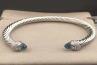 Princess Classics Amethyst Adjustable Bracelets Cable Bangle Bracelet Toapz Charm Sliver with Designer Fashion Jewelry Color 7mm W9524596