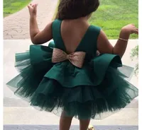 Girl039s Dresses Toddler Baby 1st Birthday Baptism For Girls Green Christmas Backless Princess Party Tutu Gown Bow Kids Ceremon6911526