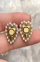 Earings For Women Jewelry Designers Stud Earrings Letter Gold Studs Fashion Luxurys Pearl Love Earring 925 Silver Boucles Box New 3567245