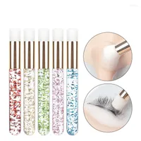 Makeup Brushes Soft Eyelash Extension Cleaning Brush Crystal Bead Handle Nose Blackhead Remover Tool Make Up