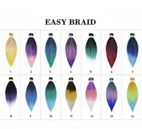Soild Ombre Two Thre Colors Braiding Hair Jumbo Braids Hair 20 Inch 5 Packs Selling Synthetic Braiding Hair2252254