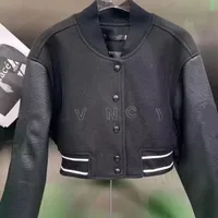 Designer Top Quality Baseball Jackets Fashion Leather Sleeves Wool Stitching Crewneck Baseball Jackets