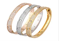 Charm Bracelet for women men custom cuff bangle silver rose gold titanium steel fashion designer jewelry screw screwdriver diamond2384212