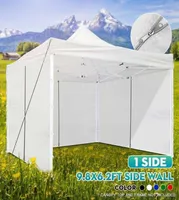 98x62ft Canopy Side Wall Oxford Cloth Waterproof Gazebo Tent Shelter Tarp Zipper Sidewall Outdoor Replacement Tent For Party13553246