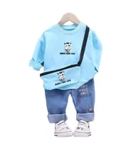 Spring Autumn Children Fashion Clothes Baby Boys Girls T Shirt Pants 2Pcssets Kid Toddler Clothing Infant Cotton Tracksuits 210804341159