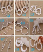 mixed 925 Sterling Silver Jewelry drop Earings 2014 Brand New Beautif Earrings Dangle Earrings Mix Order 176224287497040544
