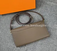 Genuine leather Woman Desgiern bag Hbuckle handbag shoulder bags purse wallet card holder original box with serial number3114375