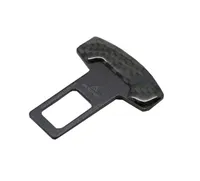 2pcs Universal Vehicle Mounted Carbon Fiber Car Safety Seat Belt Buckle Clip CarStyling9410375