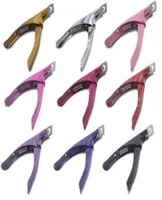 Candy colors stainless steel 3Way Acrylic UV Gel False Nail Tip Clipper Cutter Edge Cutter Tips Nail Professional2457806