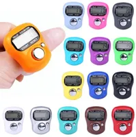 Digital Hand Tally Counte Digital LCD Electronic Finger Hand Ring Knitting Row Tally Counter Random Color7690292