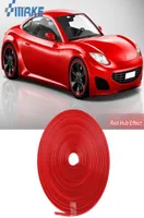 8M Car Wheel Hub Rim Edge Protector Ring Tire Strip Guard Rubber Stickers On Cars Red Car Styling5324672