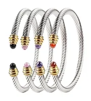 Bangle open designer bracelet Crystal Diamond Adjustable Cable bracelets designer women039s Titanium Steel love bangles82442209750795