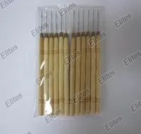 Wooden Handle Simple Pulling Needle Micro Ring Needle Hair Extension Tools 50pc Cheapst WTL1016774638