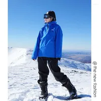 Nuova tuta da sci da uomo inverno termico impermeabile abbigliamento  antivento pantaloni da neve giacca da sci da uomo Set tute da sci e  snowboard